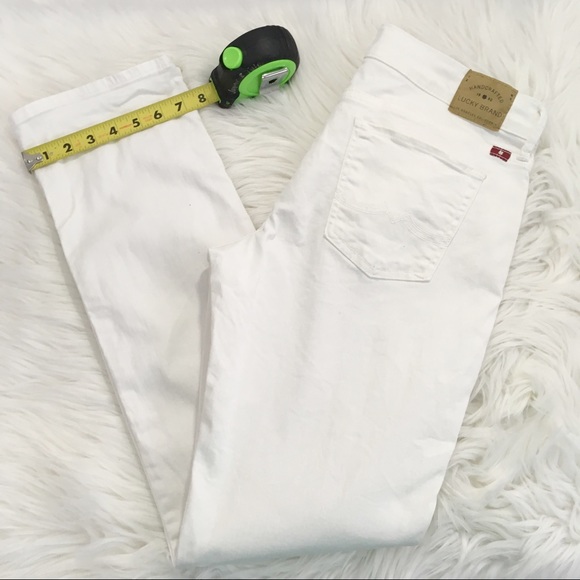 Lucky Brand Sweet ‘N Straight White Denim Jeans 8 - Picture 6 of 8